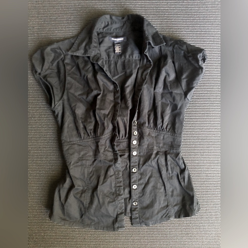 Banana Republic Black Stretch Blouse